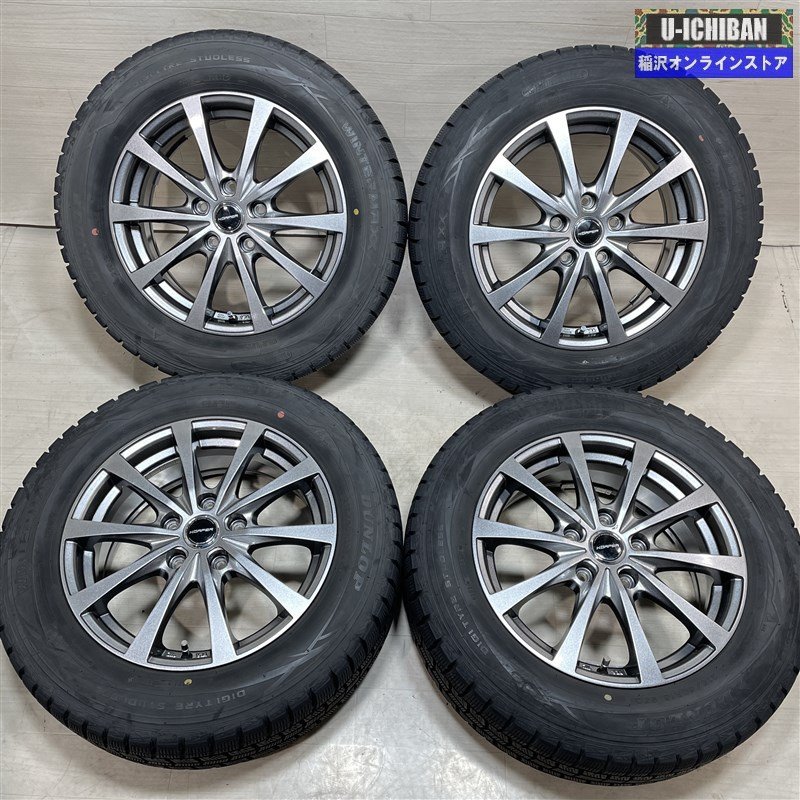 オデッセイ ヴェゼル 等 ケルパー 6.5-16+53 5H114.3 ダンロップ WM01 215/60R16 16インチ スタッドレス 4本セット 009k_画像1