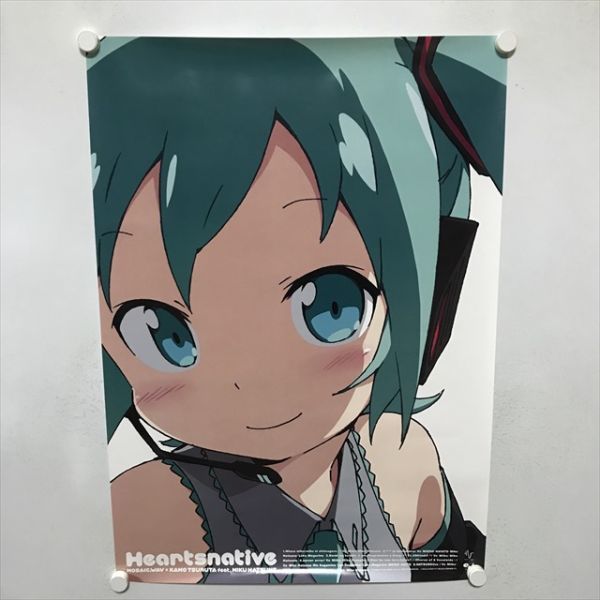 A67536 ◆初音ミク　Heartsnative B2サイズ ポスター 送料350円 ★5点以上同梱で送料無料★_画像1