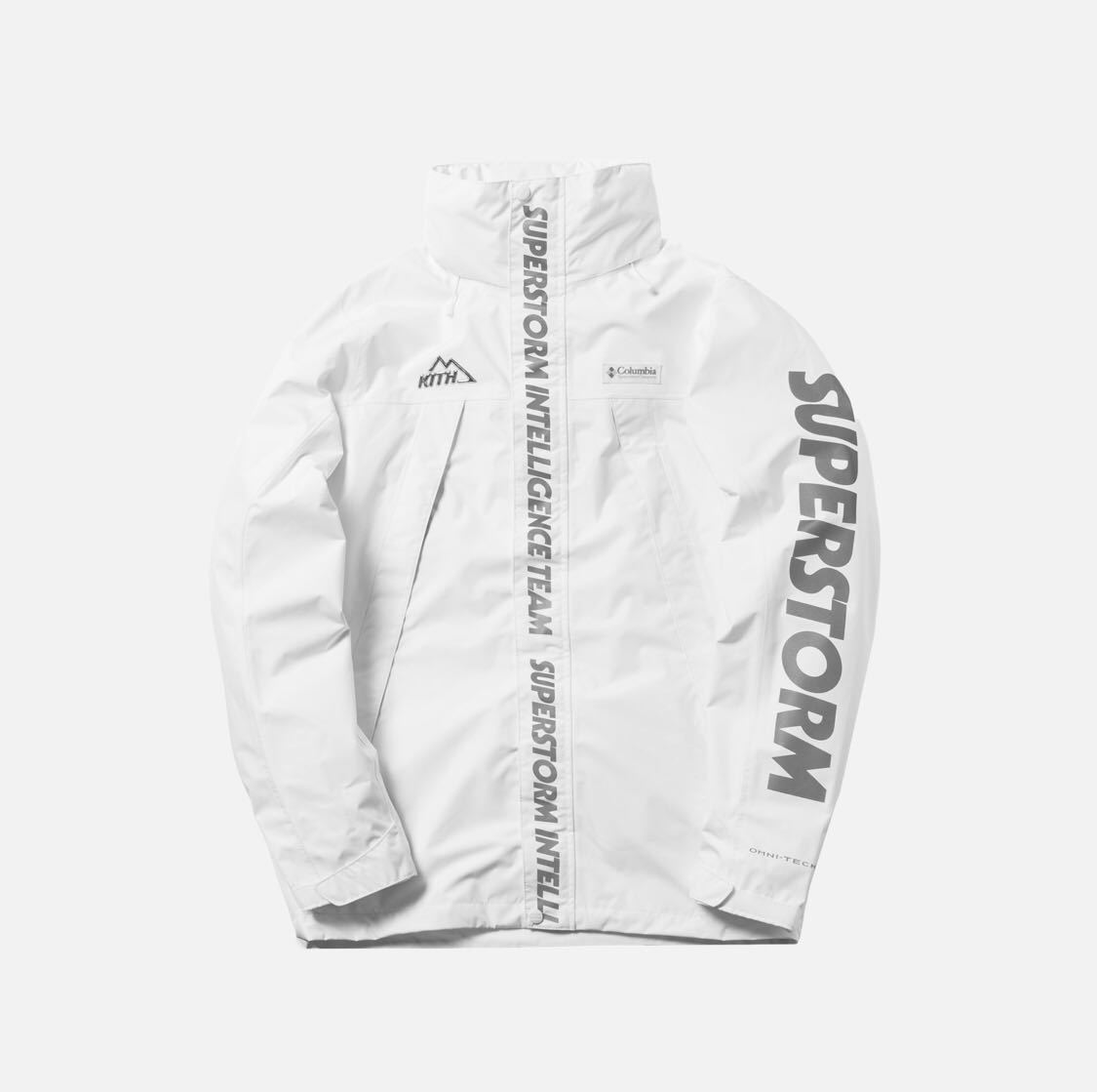 ASPEN 2018 KITH Columbia Oso Rain Jacket White XL_画像1