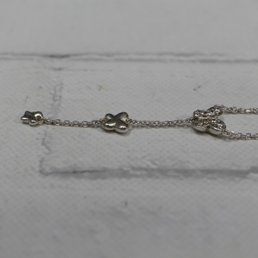 [ anonymity delivery ] Folli Follie necklace silver SV925 3.9g butterfly 
