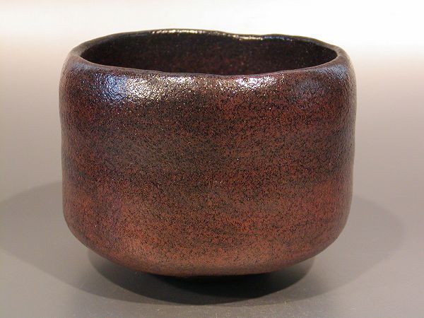 茶道具　黒楽茶碗　楽長次郎「本覚坊」写　W8-1、京都　佐々木昭楽作、桐共箱　新品。