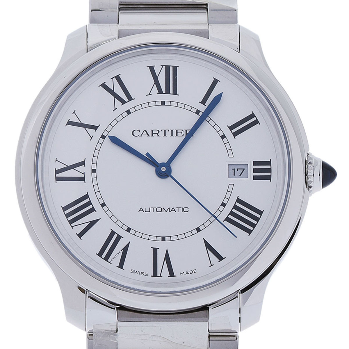 CARTIER カルティエ ロンドマストドゥカルティエ 40mm メンズ SS 腕時計 自動巻き 白文字盤 未使用 銀蔵の画像7