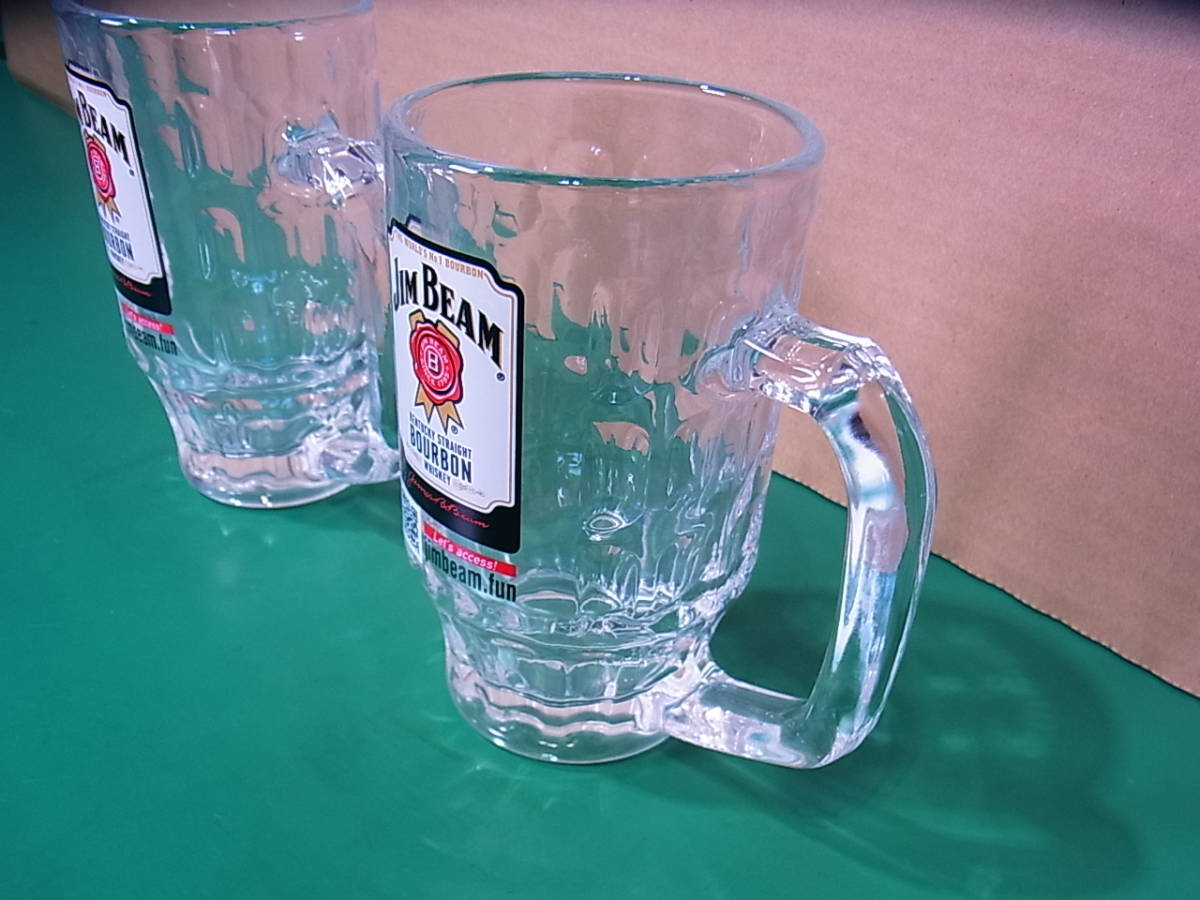 ■■【即決】JIM BEAM ジムビーム ハイボールジョッキ （新） 380ml QRコード付き！ 2個セット 日本製 未使用品！！_画像2