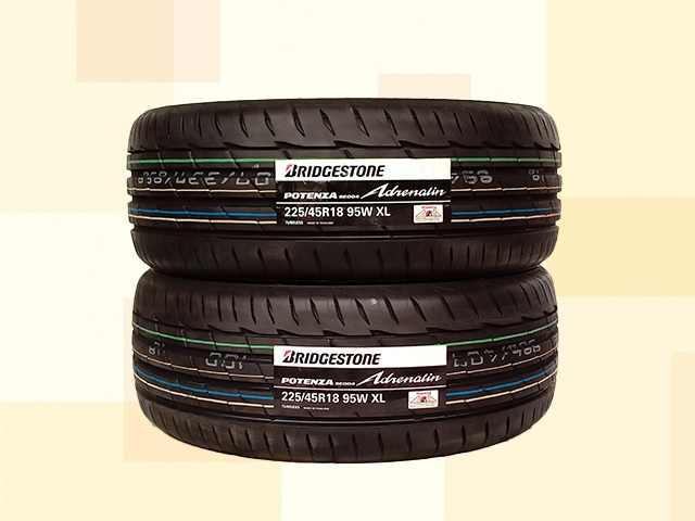 225/45R18 95W XL BRIDGESTONE ブリヂストン ポテンザ アドレナリン POTENZA ADRENALIN RE004 22年製 送料無料 2本セット税込 \37,400より1_画像1