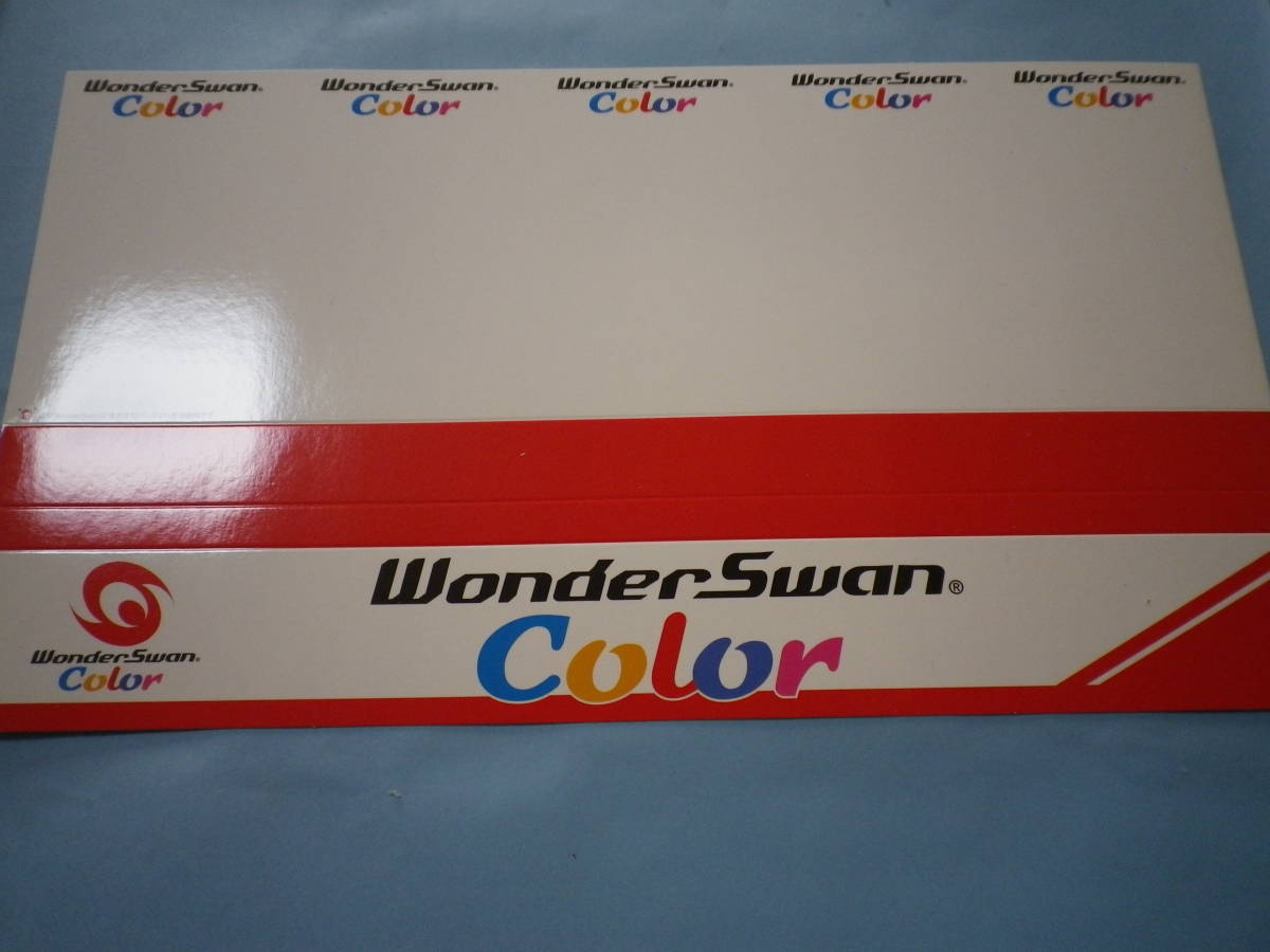 ゲームハードそのものではありません ワンダースワンカラー   WonderSwan Color  店頭展示用ポップ  送料は別途です。の画像1