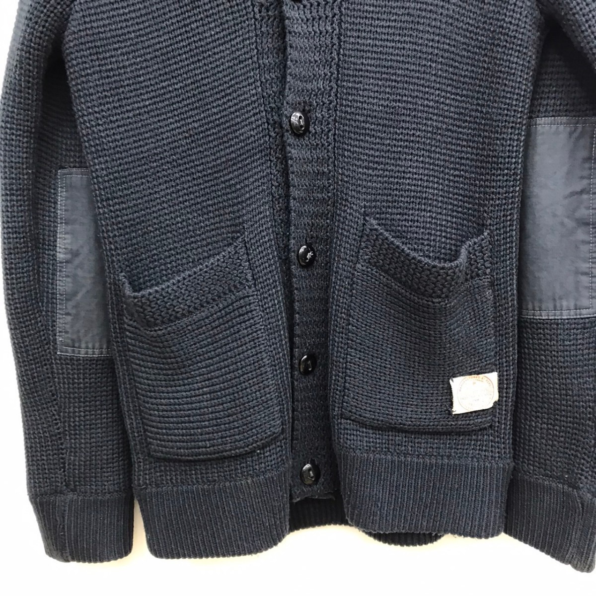 G-STAR RAW ジースターロウ ラムウール混 ニット ガウンジャケット カーディガン L メンズ LAVA CARDIGAN 長袖 ショールカラー セーター_画像3