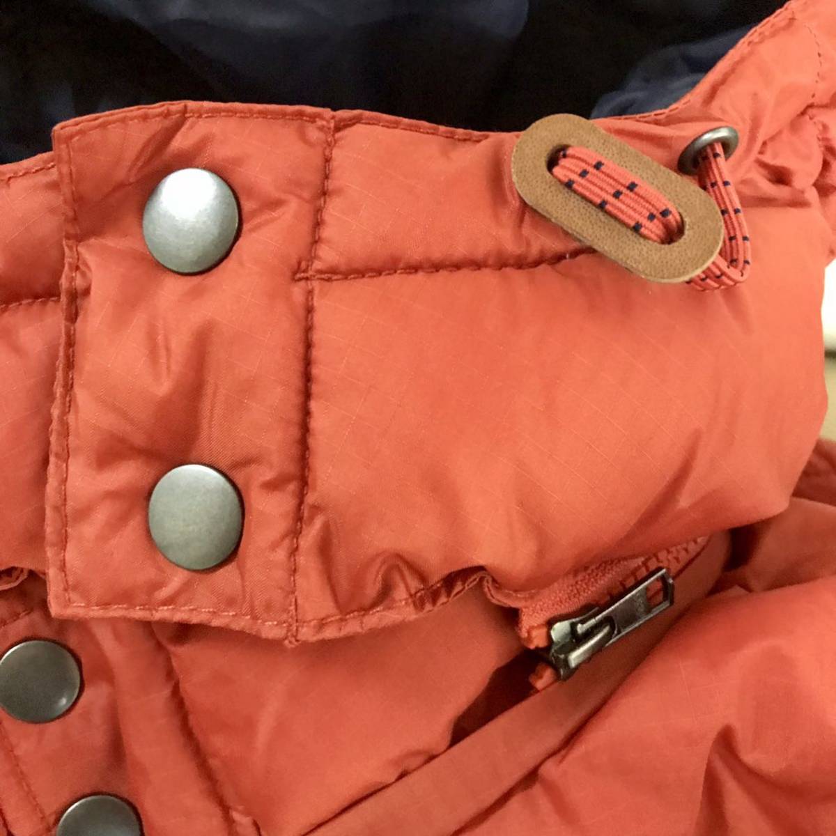 中古 メンズ 中綿 ジャケット OLD NAVY 取り外しフード付き S/Pサイズ オレンジ色_画像8