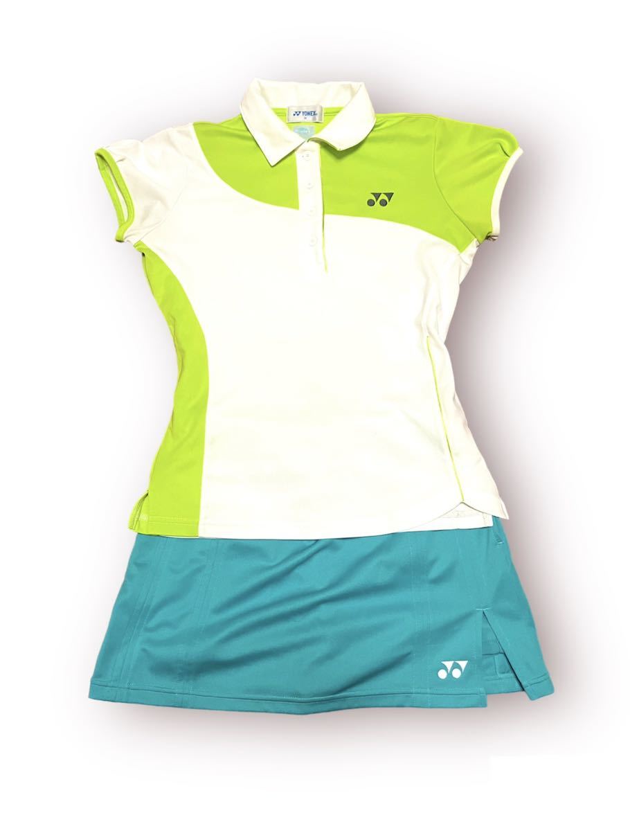 女子テニス部活ユニフォーム（試合用）YONEXゲームシャツ、スコートセット　バドミントン、ゴルフ、卓球、スポーツウェア_画像1