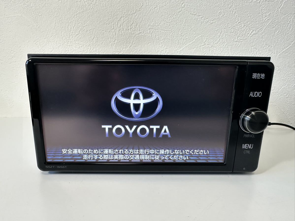 ★TOYOTAトヨタ純正★NSZT-W66T★地図データ2017年版★TV/Bluetooth/WiFi/CD/DVD/WMA:MP3 SD T-connect フルセグナビ_画像1