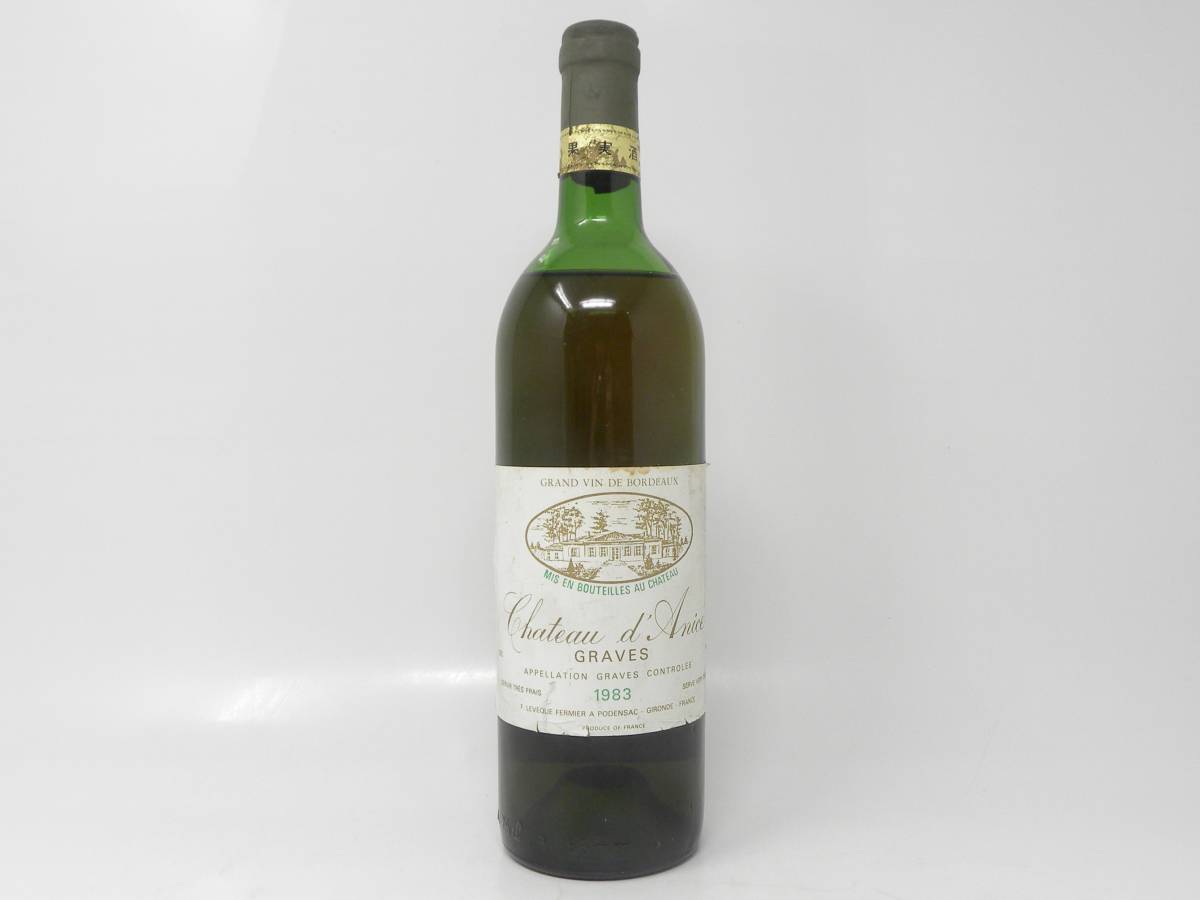 古酒 Chateau d'Anice GRAVES 1983 シャトー ダニス グラーヴ フランス ワイン 750ml 14％未満 ＃107_画像1