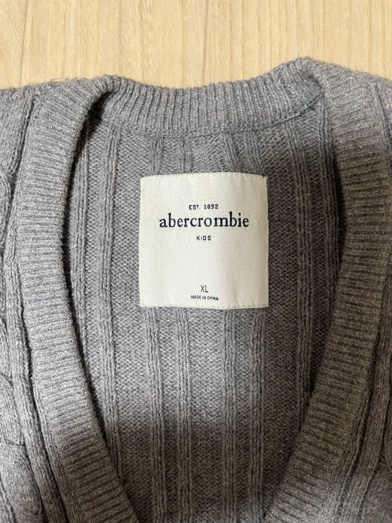 Abercrombie & Fitch カーディガン キッズサイズXLレディースMアメリカ直営店購入 アバクロンビー&フィッチ_画像5