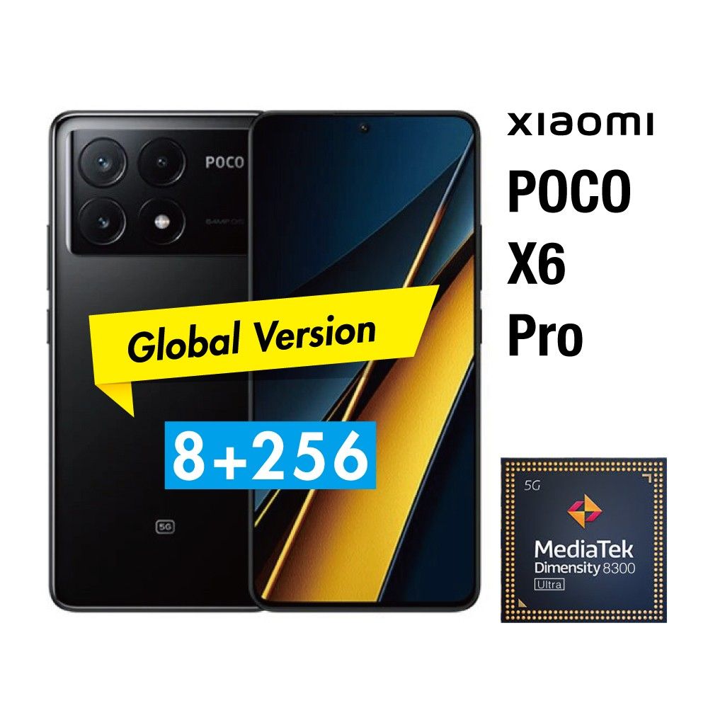 新品】Xiaomi POCO X6 Pro 12/256 ブラック 耐衝撃ケース付き