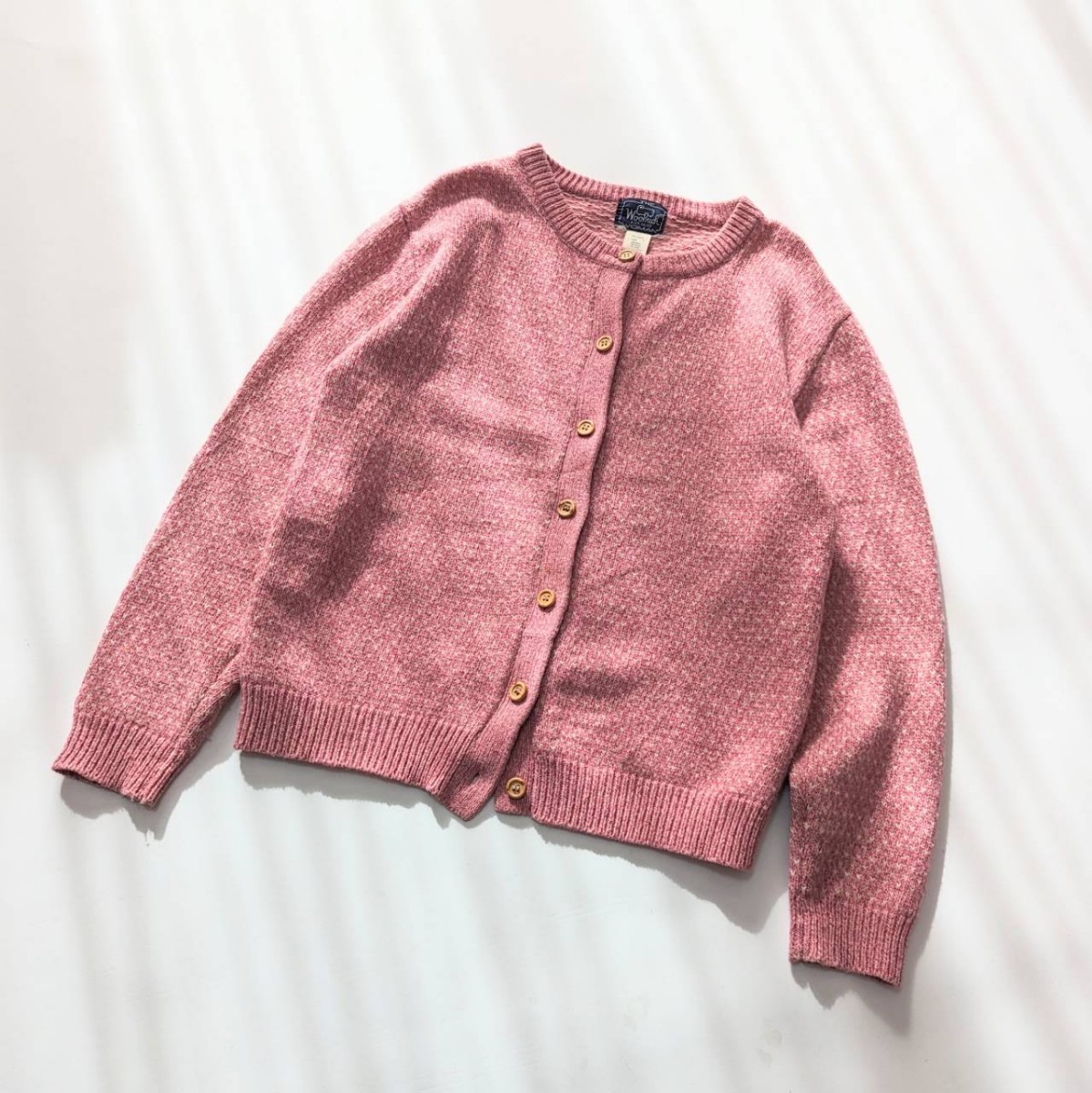 WOOL RICH ウールリッチ バーズアイニット ピンク M A5