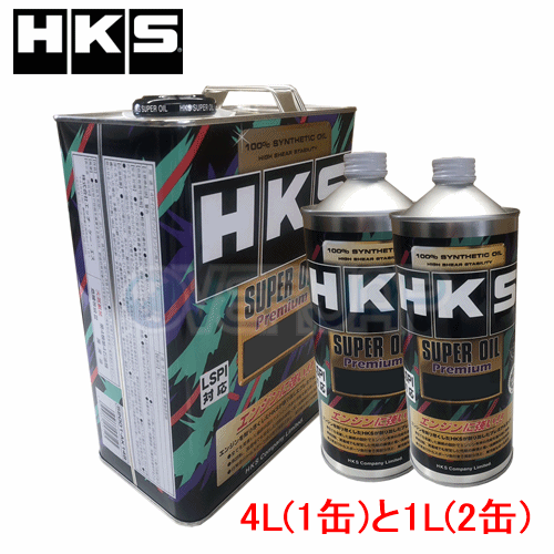 【6L(4L×1缶/1L×2缶)】 HKS スーパーオイル プレミアム 5W-30 レクサス GS350 GRL10/GRL15 2GR-FSE(D-4) 2012/1～ 3500_画像1