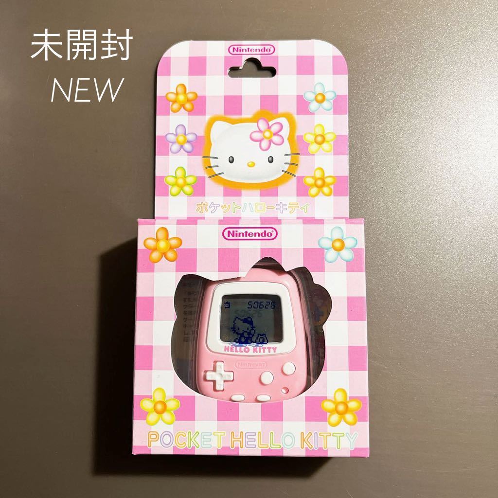 【新品未開封】ポケットハローキティ 歩数計 万歩計 ミニゲーム 液晶ゲーム 任天堂 Nintendo pedometer レア POCKET HELLO KITTY n4_画像1