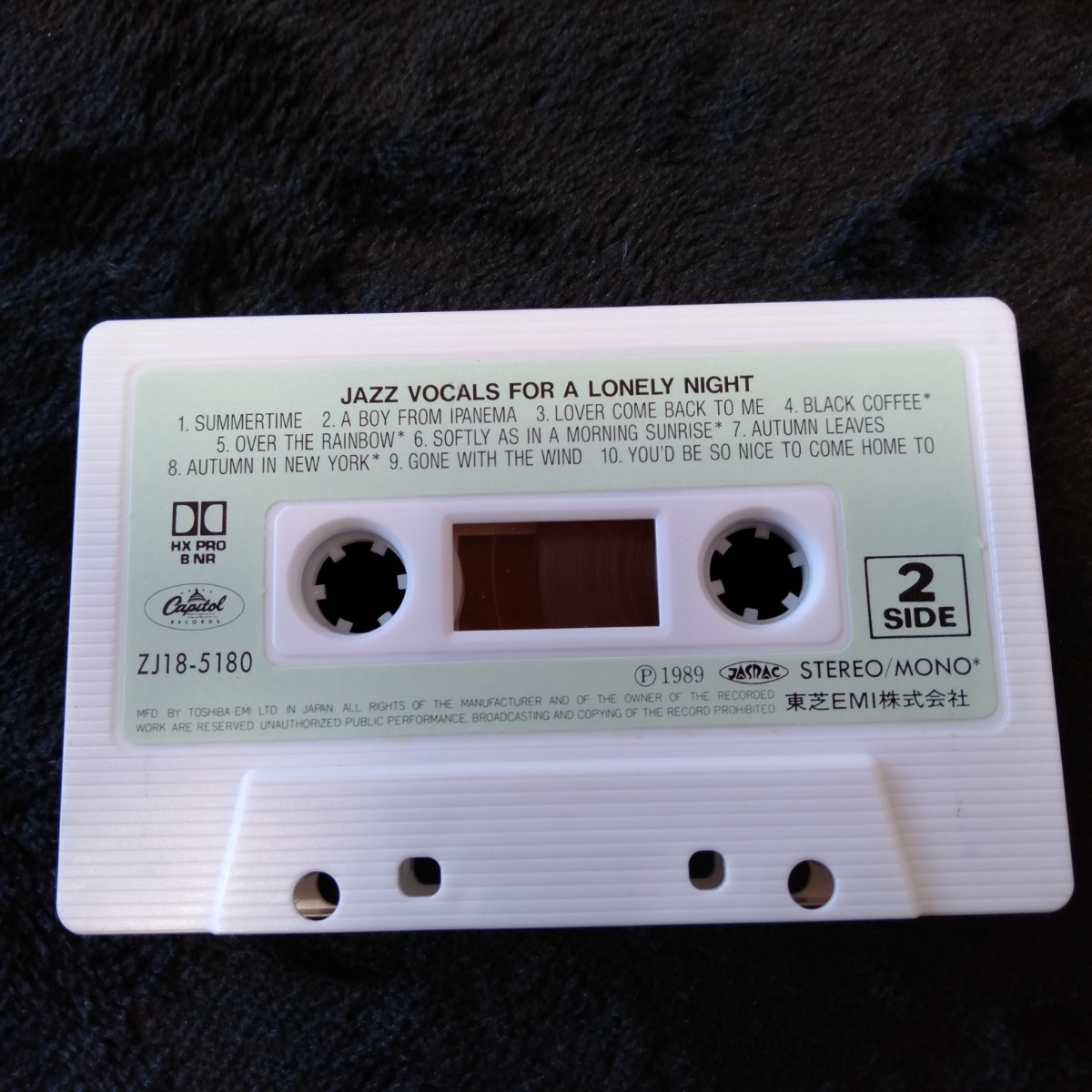 ま011 JAZZ VOCALS FOR A LONELY NIGHT ひとりの部屋のジャズ・ヴォーカル カセットテープ 昭和レトロの画像7