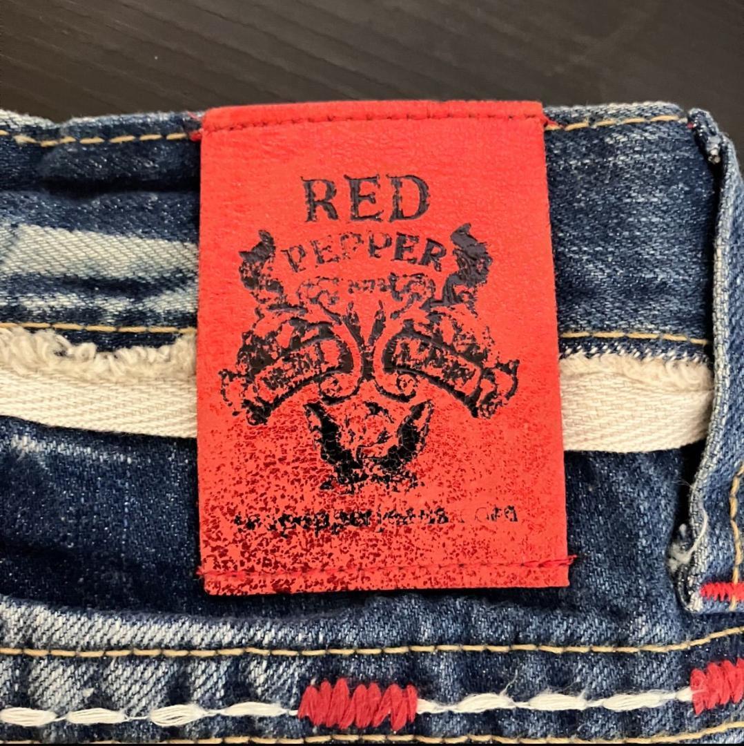 [ новый товар ] RED PEPPER красный перец Denim джинсы низ ji- хлеб оттенок голубого 26 размер [k181]