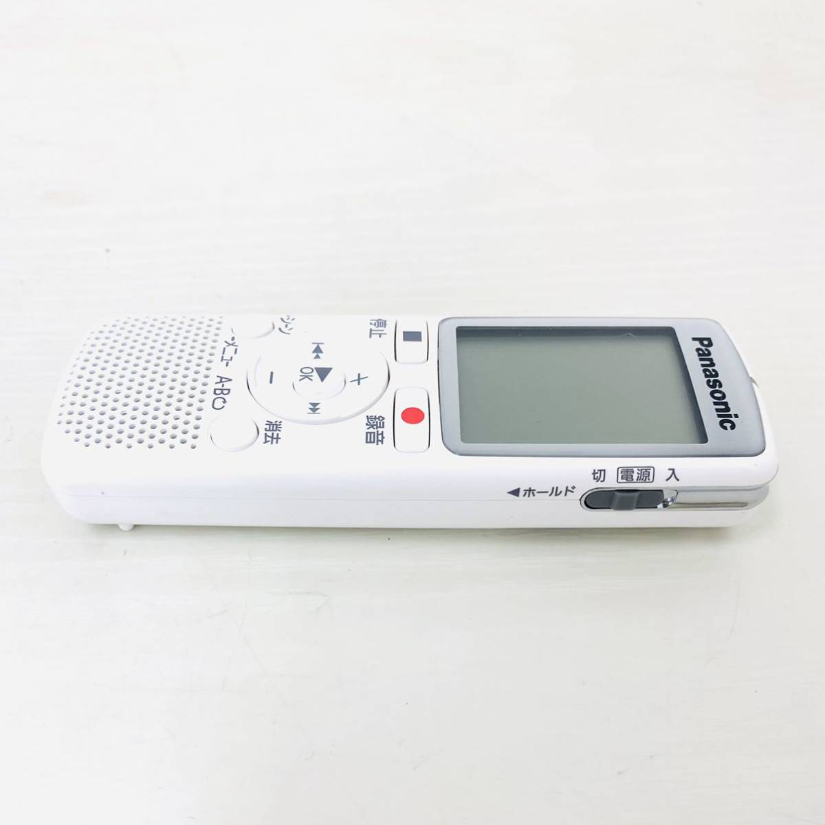 ★通電確認済み★ Panasonic パナソニック ICレコーダー RR-QR220 白 ホワイト ボイスレコーダー 録音 再生 NK_画像2