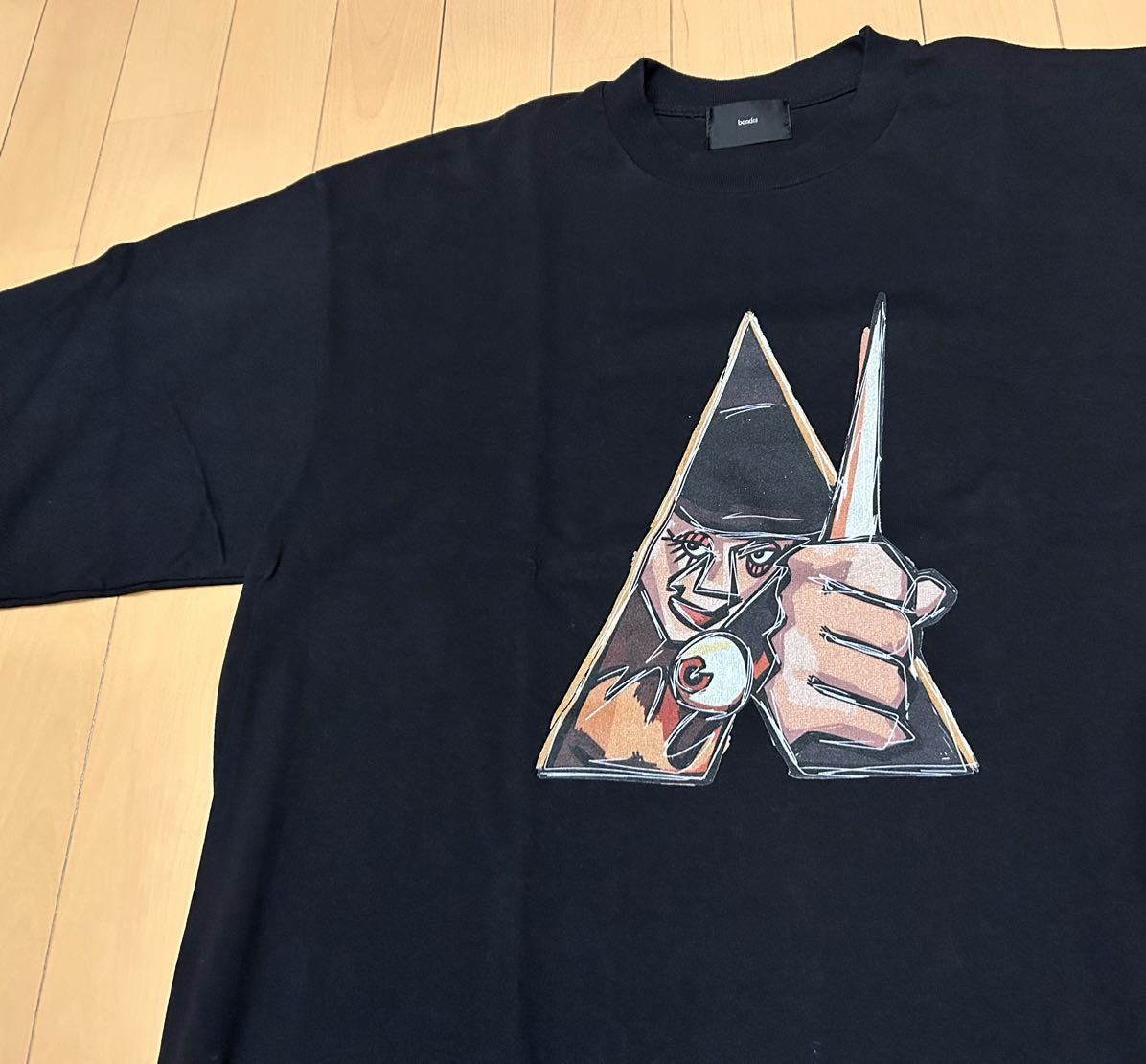 BEND(S) ENCINITAS BENDS ベンズ エンシニータス 代官山 別注 Black ブラック a clockwork orange 時計仕掛けのオレンジ 黒 Tee Tシャツ_画像2