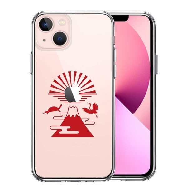 iPhone13 ケース クリア 富士山 初日の出 スマホケース 側面ソフト 背面ハード ハイブリッド_画像1