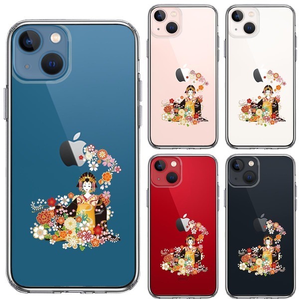 iPhone13 ケース クリア 花魁 2 スマホケース 側面ソフト 背面ハード ハイブリッド_画像2