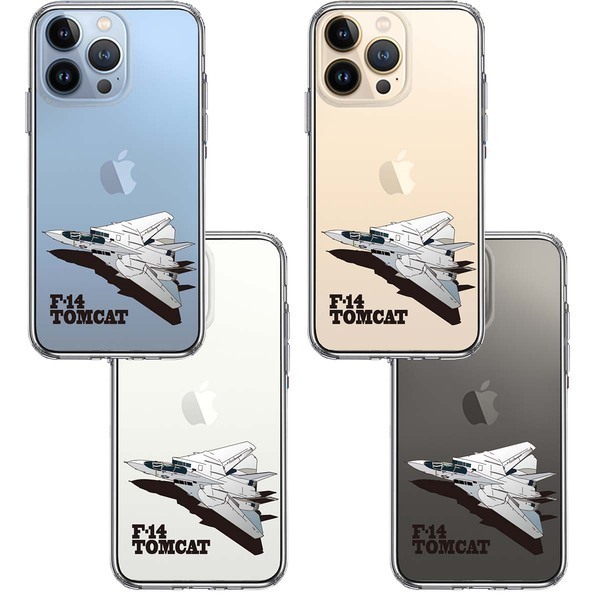 iPhone13Pro ケース クリア 米軍 F-14 トムキャット スマホケース 側面ソフト 背面ハード ハイブリッド_画像2