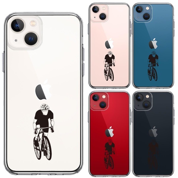 iPhone13 ケース クリア スポーツサイクリング 男子1 スマホケース 側面ソフト 背面ハード ハイブリッド_画像2