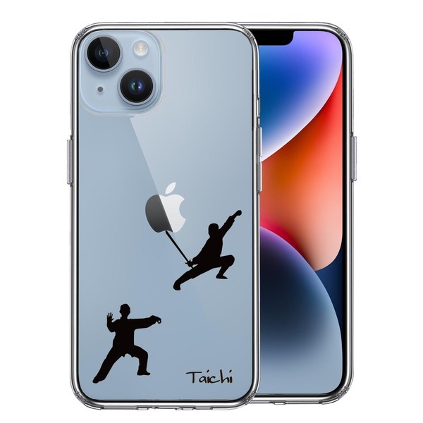 iPhone14Plus ケース クリア 太極拳 Taichi スマホケース 側面ソフト 背面ハード ハイブリッド_画像1