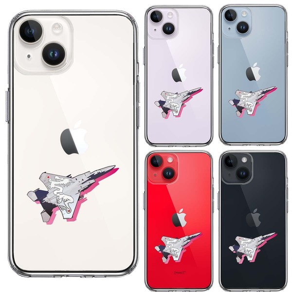 iPhone14Plus ケース クリア F 15J 303飛行隊 白龍 スマホケース 側面ソフト 背面ハード ハイブリッド_画像2