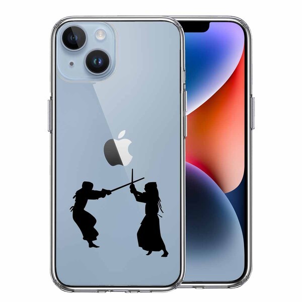 iPhone14 ケース クリア 剣道 スマホケース 側面ソフト 背面ハード ハイブリッド_画像1