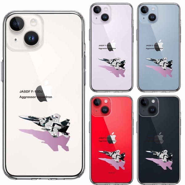 iPhone14 ケース クリア 航空自衛隊 F-15J アグレッサー スマホケース 側面ソフト 背面ハード ハイブリッド_画像2