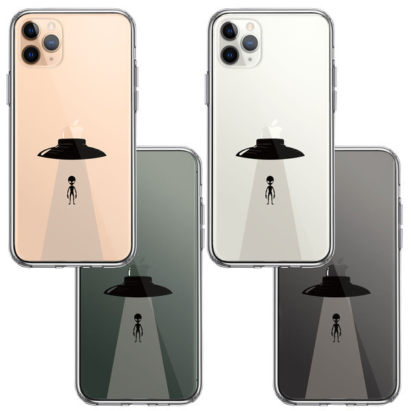 iPhone11pro ケース クリア UFO 帰艦 スマホケース 側面ソフト 背面ハード ハイブリッド_画像2