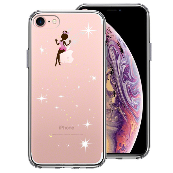 iPhone7 ケース クリア ファンタジーシリーズ ピーターパン 妖精 2 スマホケース 側面ソフト 背面ハード ハイブリッド_画像1