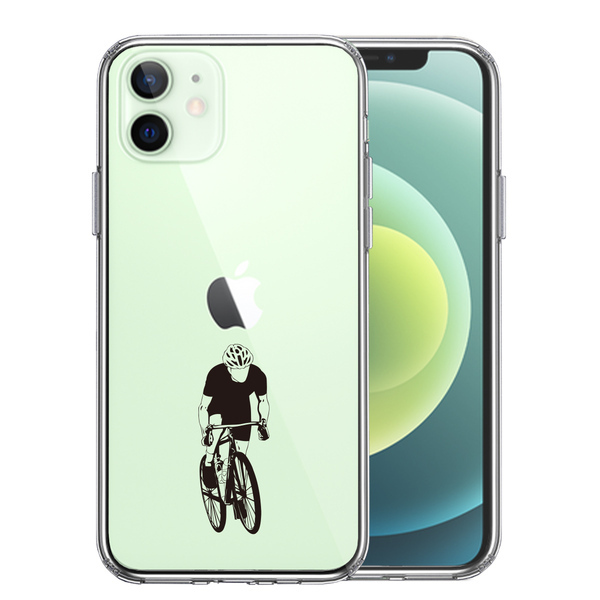 iPhone12mini case clear sport cycling man .1 smartphone case side soft the back side hard hybrid 