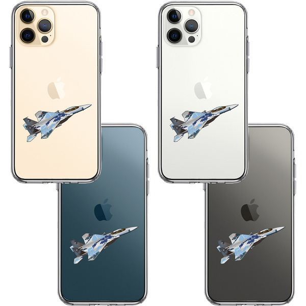 iPhone12Pro ケース クリア 航空自衛隊 F-15J アグレッサー5 スマホケース 側面ソフト 背面ハード ハイブリッド_画像2
