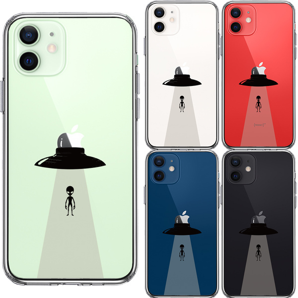 iPhone12mini ケース クリア UFO 帰艦 スマホケース 側面ソフト 背面ハード ハイブリッド_画像2