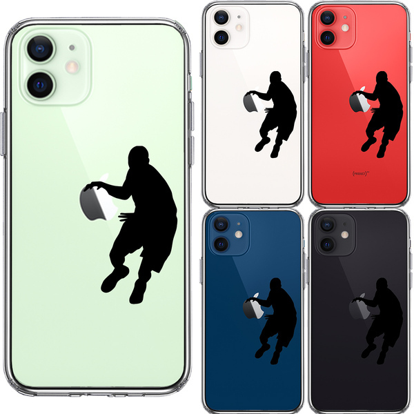 iPhone12mini ケース クリア バスケットボール ドリブル スマホケース 側面ソフト 背面ハード ハイブリッド_画像2