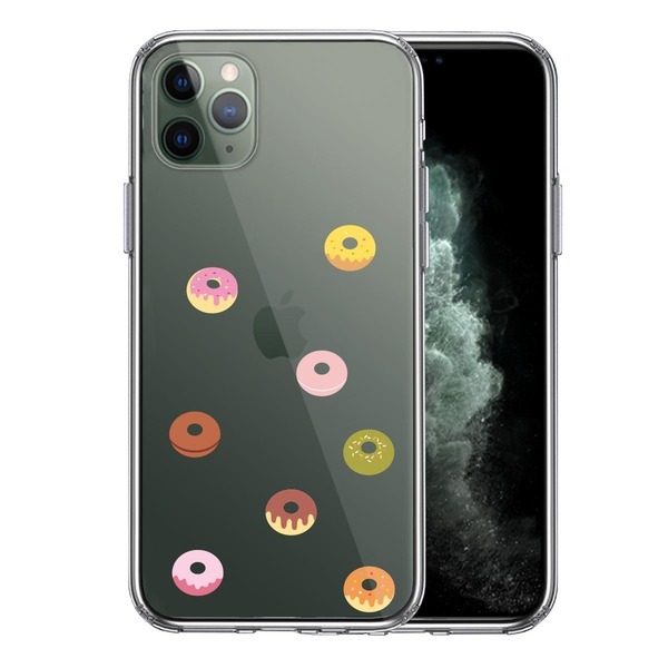 iPhone11pro ケース クリア ドーナッツ ドーナツ スマホケース 側面ソフト 背面ハード ハイブリッド_画像1