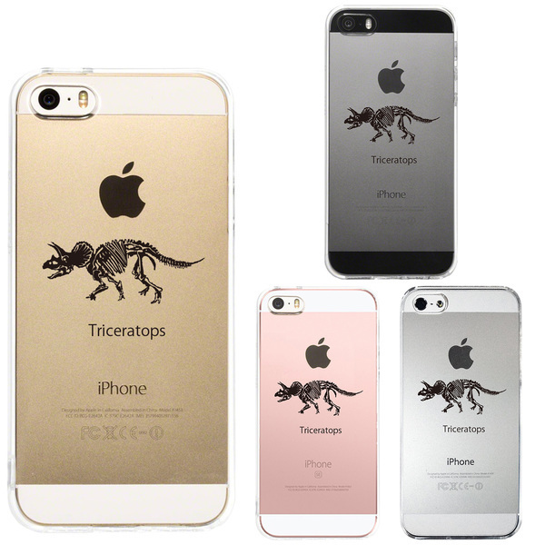 iPhone5 iPhone5s ケース クリア トリケラトプス スマホケース ハード スマホケース ハード_画像1