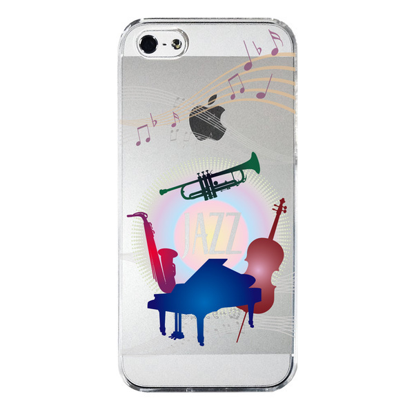 iPhone5 iPhone5s ケース クリア JAZZ 1 楽器 音符 スマホケース ハード スマホケース ハード_画像4