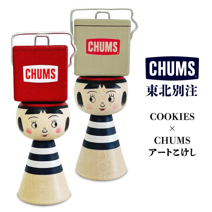 東北別注 数量限定 COOKIES × CHUMS アートこけし コラボ クッキーズ チャムス 青森県弘前市 コケシ 日本製 CH62-1943 ベージュ_画像2