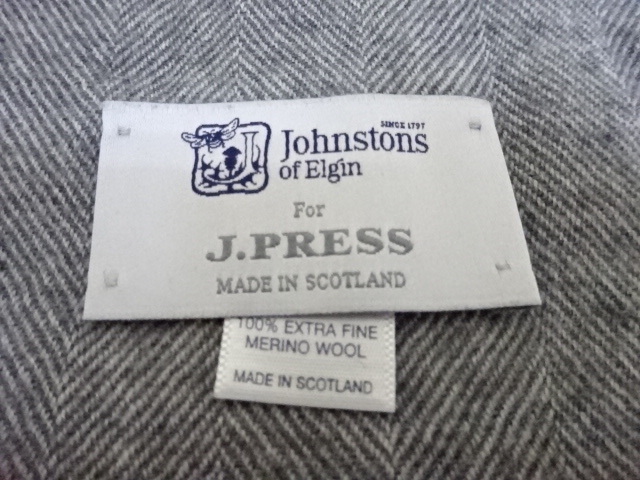 ★1263A Johnstons of Elgin ジョンストンズ for J.PRESS ジェイプレス ストール_画像3