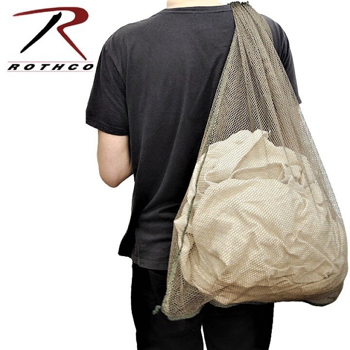 * new goods ROTHCO Rothco 2626 NYLON MESH BAG nylon mesh bag 24×30 -inch ( approximately 60.96cm×76.2cm) laundry bag pouch military *