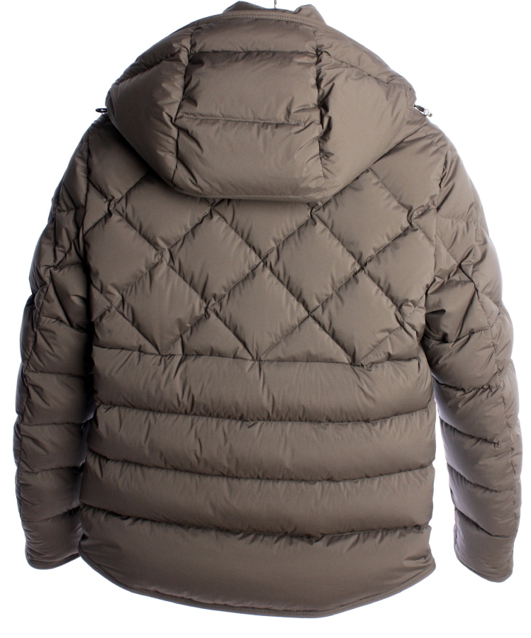 モンクレール　ステッチ切替ナイロン ダウン ジャケット　カーキ　国内正規品　MONCLER　#A4_画像4