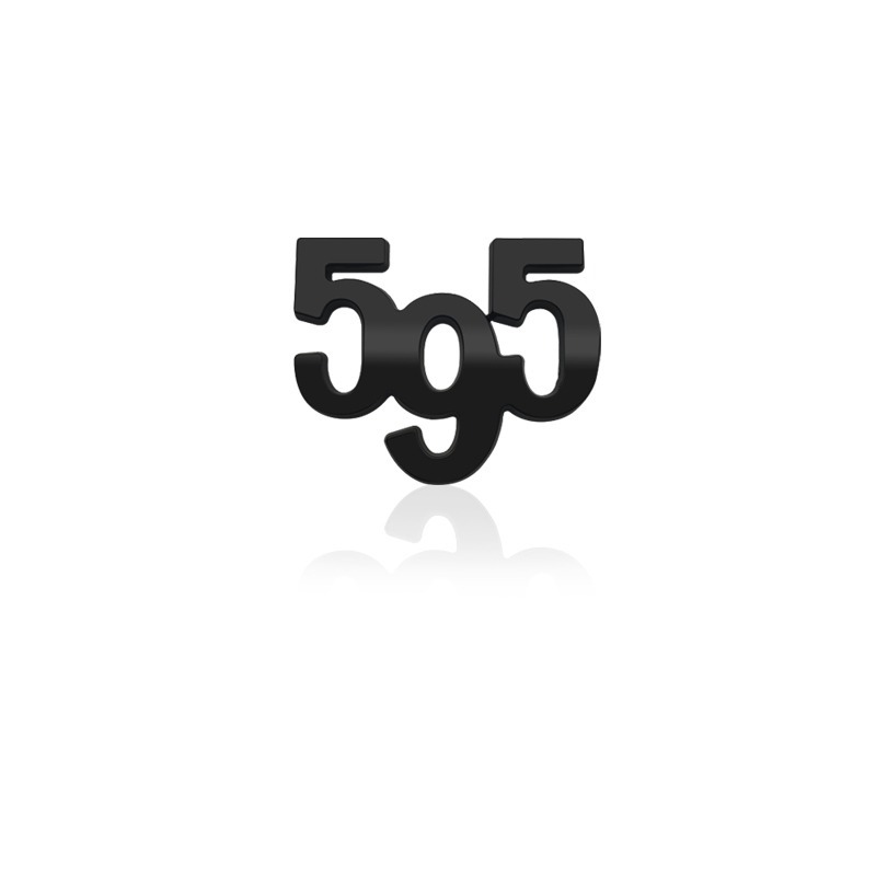■フィアット アバルト ABARTH 595 メタル エンブレム グロスブラック ■ コンペティツィオーネ / ツーリズモ / トランクエンブレム の画像3