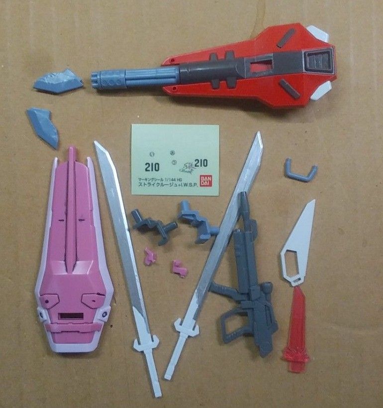 〈ジャンク組立品〉機動戦士ガンダムSEED HG 2個セット エールストライクガンダム +  ストライクルージュI.W.S.P