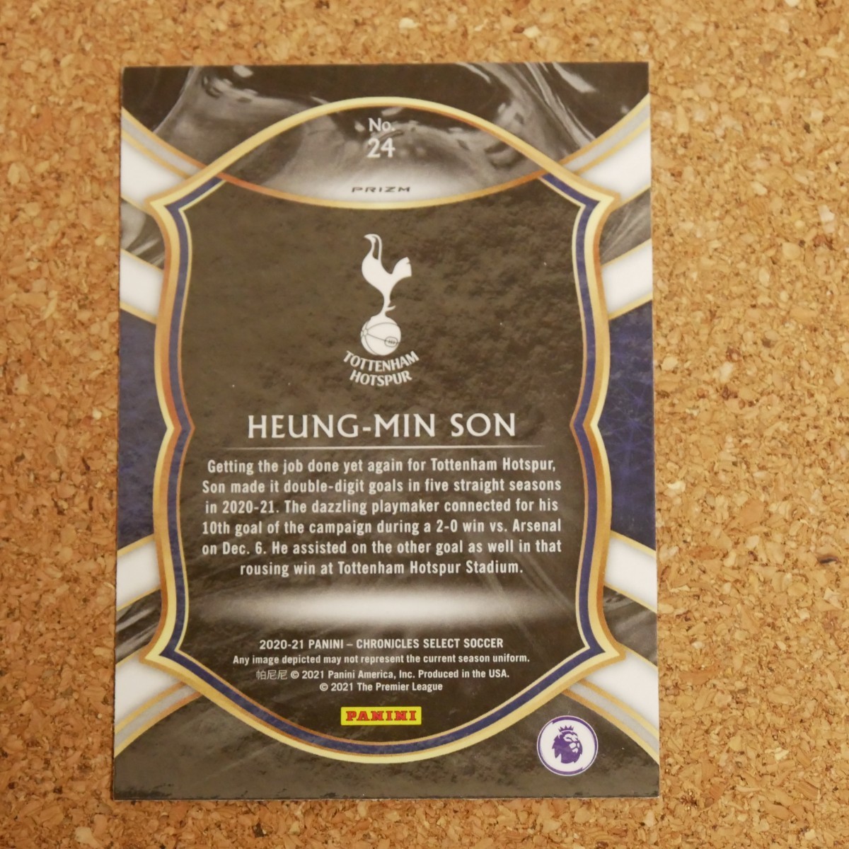 panini chronicles select soccer Heung Min Son クロニクルズセレクトサッカー ソン・フンミン トッテナム スパーズ 韓国 korea_画像2