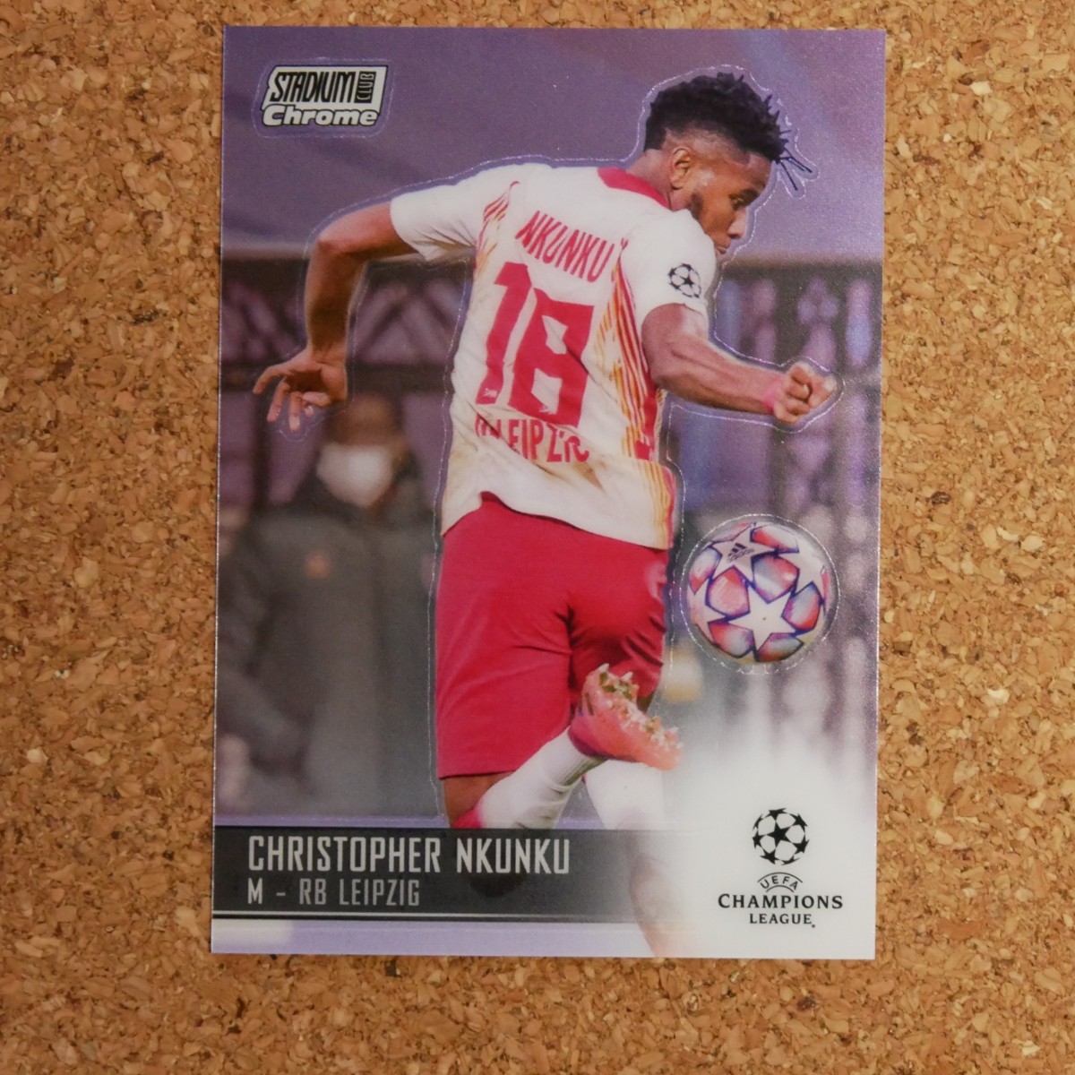 topps stadium club chrome Christopher Nkunku トップススタジアムクラブクローム クリストファー・エンクンク ライプツィヒ チェルシー_画像1