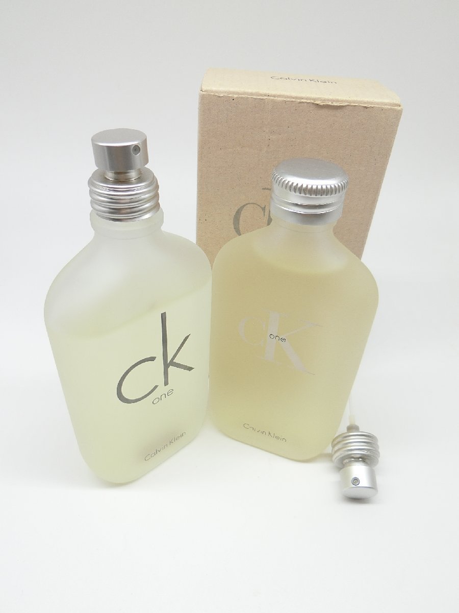 ■【YS-1】 香水 ■ Calvin Klein カルバンクライン ■ シーケーワン EDT 100ml 2点セット まとめ ■アメリカ製【同梱可能商品】■J_画像1