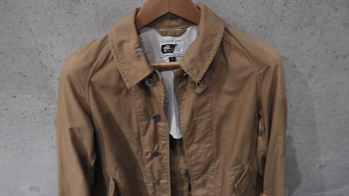  engineered garment military taste coat size 1 khaki used beautiful goods spring autumn spring coat 